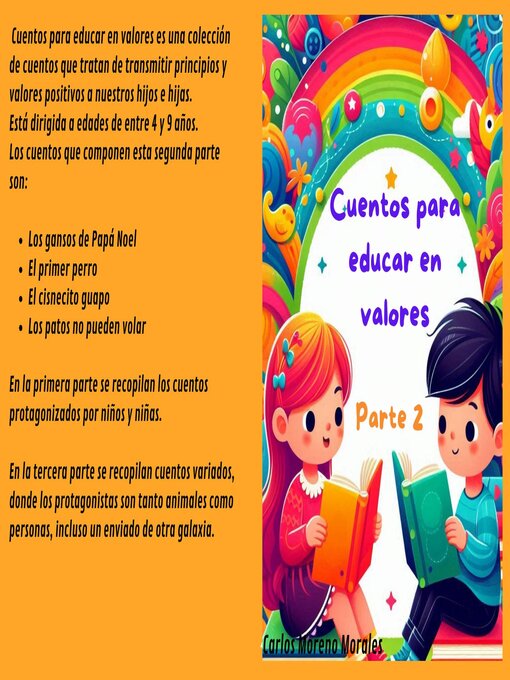 Title details for Cuentos para educar en valores. Parte 2 by Carlos Moreno Morales - Available